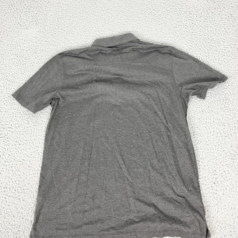 G/FORE Polo Shirt Mens XL Gray Heather Golf 100% Cotton Short Sleeve Casual